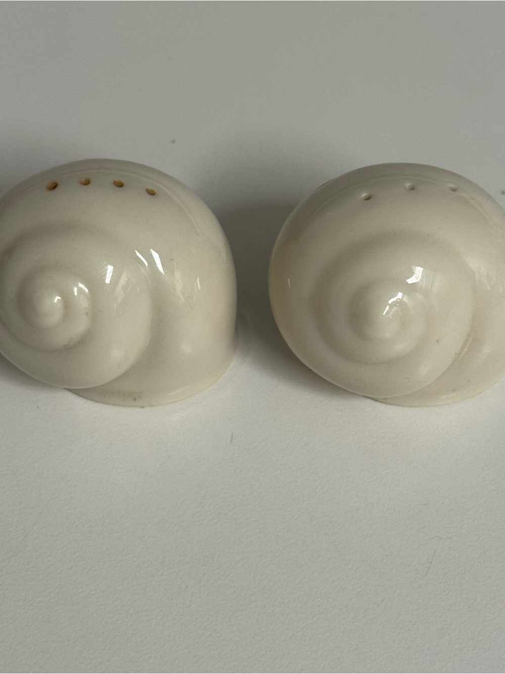 Lenox Special Snail Shell Salt and Pepper Shakers